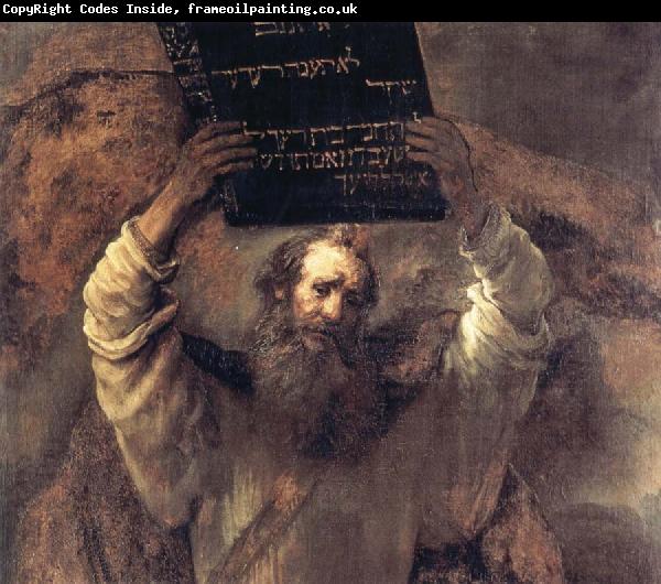 REMBRANDT Harmenszoon van Rijn Moses with the Tablets of the Law